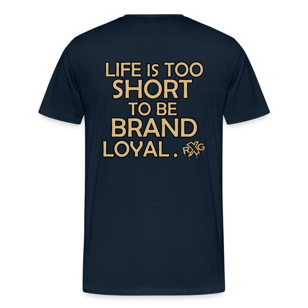 RXG “Life Is Too Short” T-Shirt - deep navy